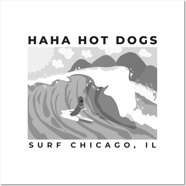 Surf Chicago Wall Art by hahahotdogs